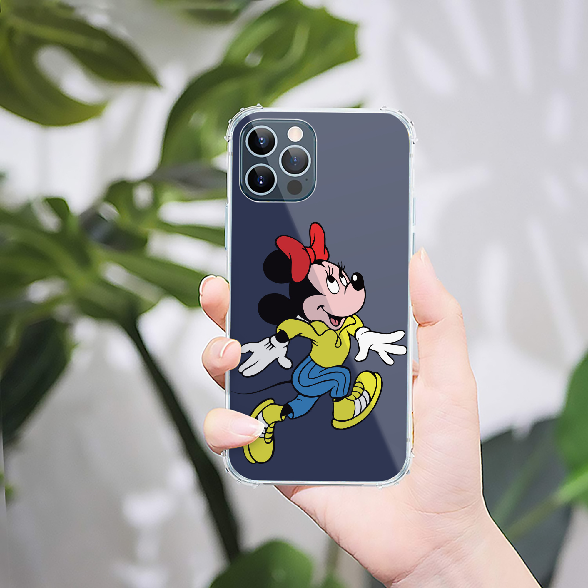 （画像用） ミッキーマウス Mickey Mouse 【iPhone 12シリーズ対応】透明スマホケース（クリアソフトケース）